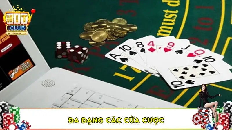 Đa dạng các cửa cược